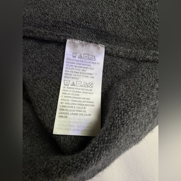 JASON WU Gray Crewneck tunic sweater with front pockets size L - Picture 11 of 13